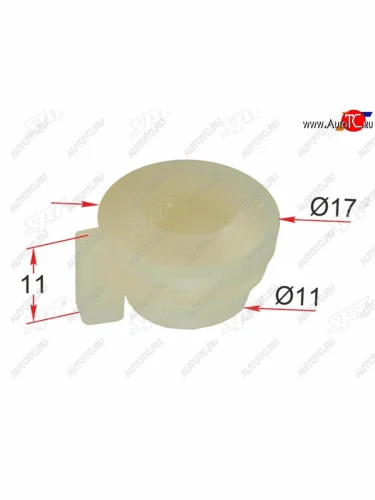 Клипса крепления бокового стекла LAND ROVER (1 шт.) SAT ST-M12326