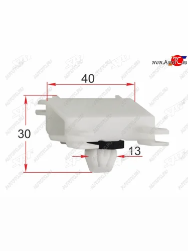 Клипса молдинга кузова LAND ROVER (1 шт.) SAT ST-M12319