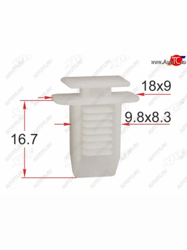 Клипса обшивки кузова FIAT (1 шт.) SAT ST-M12318