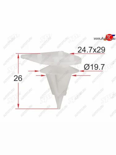 Клипса обшивки кузова LAND ROVER (1 шт.) SAT ST-M12316