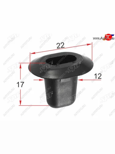 Клипса молдинга кузова LAND ROVER (1 шт.) SAT ST-M12313