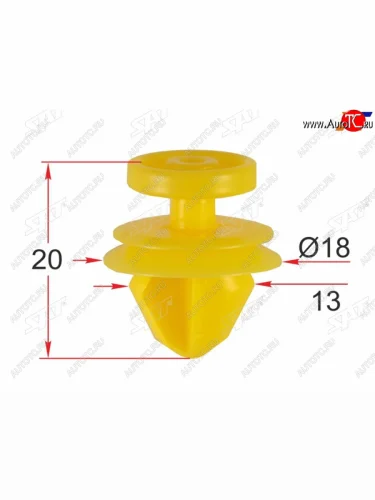 Клипса обшивки двери JAGUAR (1 шт.) SAT ST-M12311