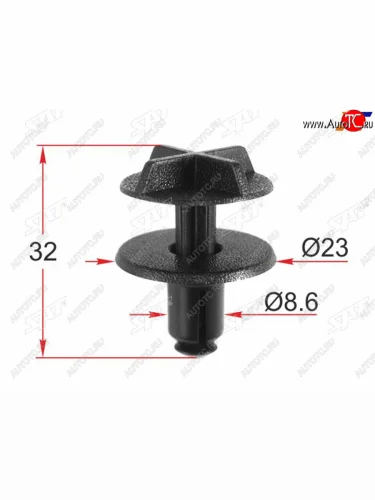Клипса крепежная GM (1 шт.) SAT ST-M12336