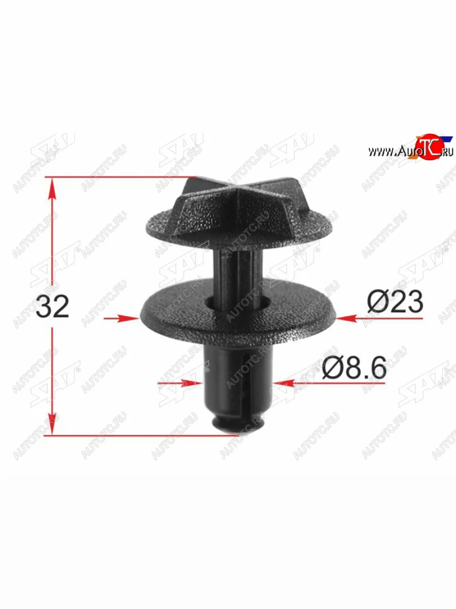 Клипса крепежная GM (1 шт.) SAT ST-M12336  в Самаре Самарской области