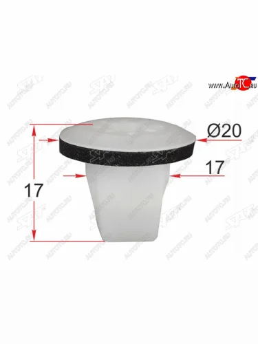 Клипса под винт MAZDA (1 шт.) SAT ST-M12329