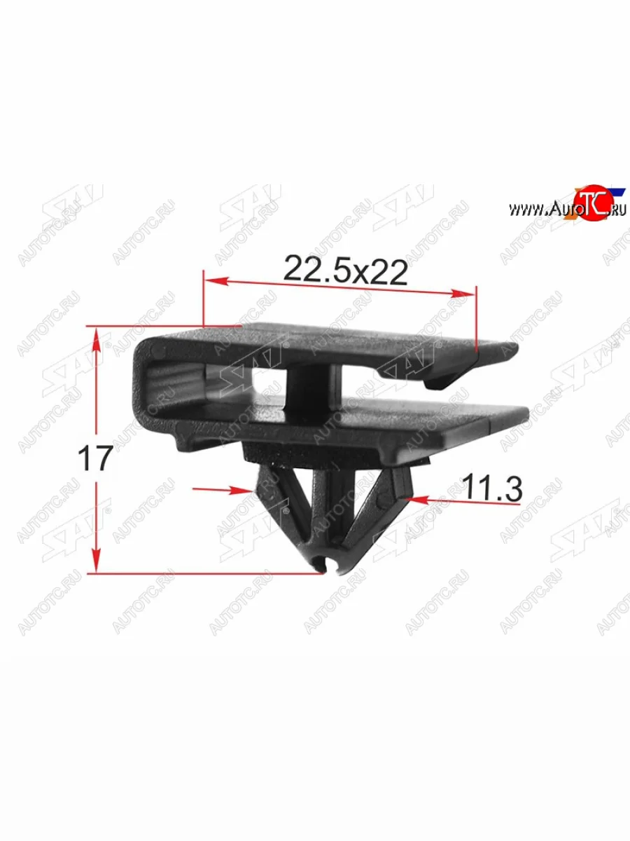 Клипса молдинга кузова HYUNDAIKIA (1 шт.) SAT ST-M12361  в Самаре Самарской области