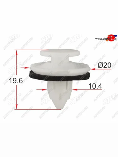 Клипса обшивки двери HONDA (1 шт.) SAT ST-M12347