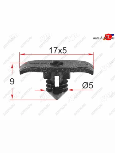 Клипса обшивки кузова VAG (1 шт.) SAT ST-M12342