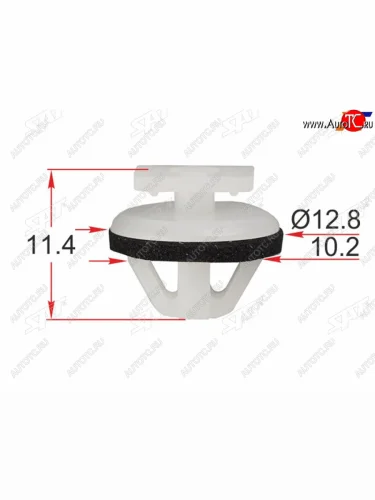 Клипса крепления порога NISSAN (1 шт.) SAT ST-M12389