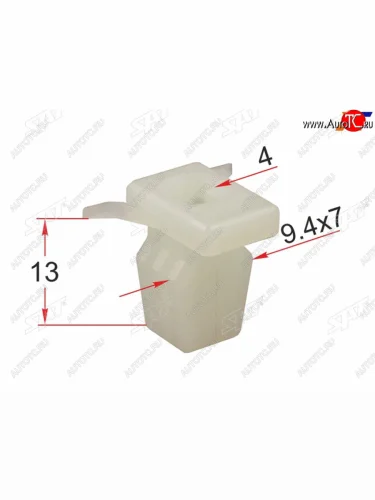 Клипса бампера LAND ROVER (1 шт.) SAT ST-M12380