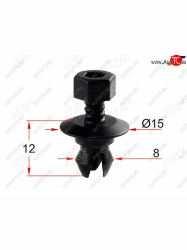 Клипса крепежная VAG (1 шт.) SAT ST-M12427