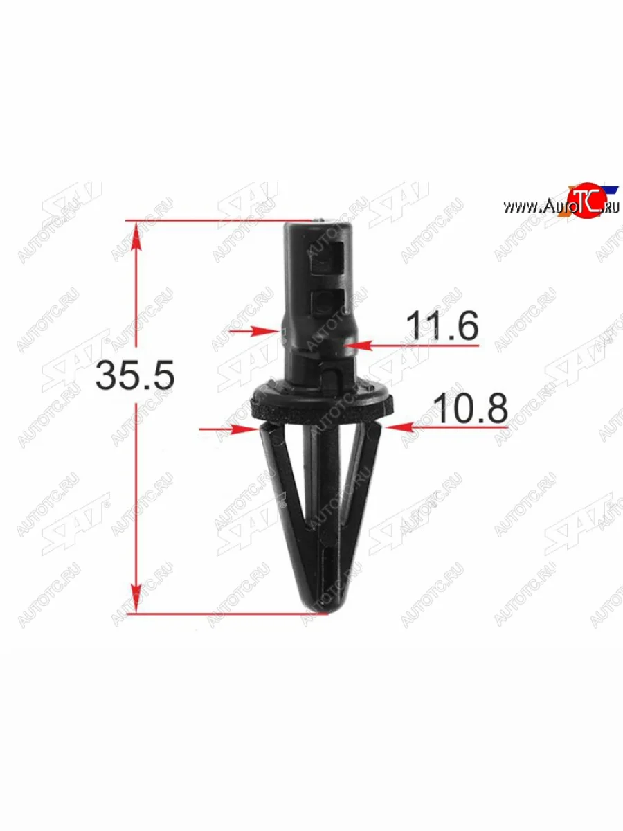 Клипса крепления бампера NISSANINFINITI (1 шт.) SAT ST-M12423  в Самаре Самарской области