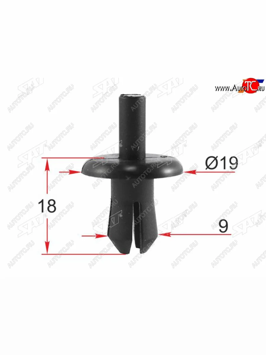 Клипса крепежная GM (1 шт.)                                                                          SAT ST-M12422  в Самаре Самарской области