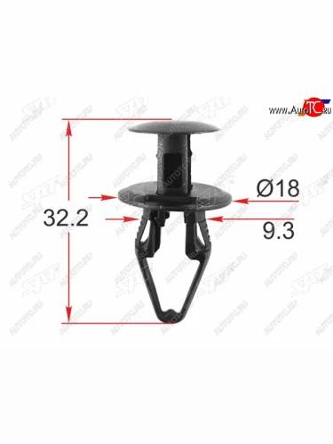 Клипса крепежная GMJEEP (1 шт.) SAT ST-M12407