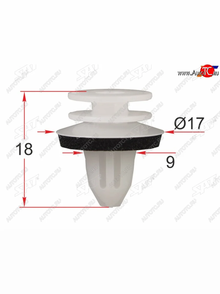 Клипса обшивки двери MERCEDESVAG (1 шт.) SAT ST-M12448  в Самаре Самарской области
