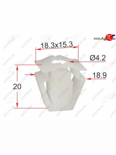 Клипса крепления бампера VAG (1 шт.) SAT ST-M12447