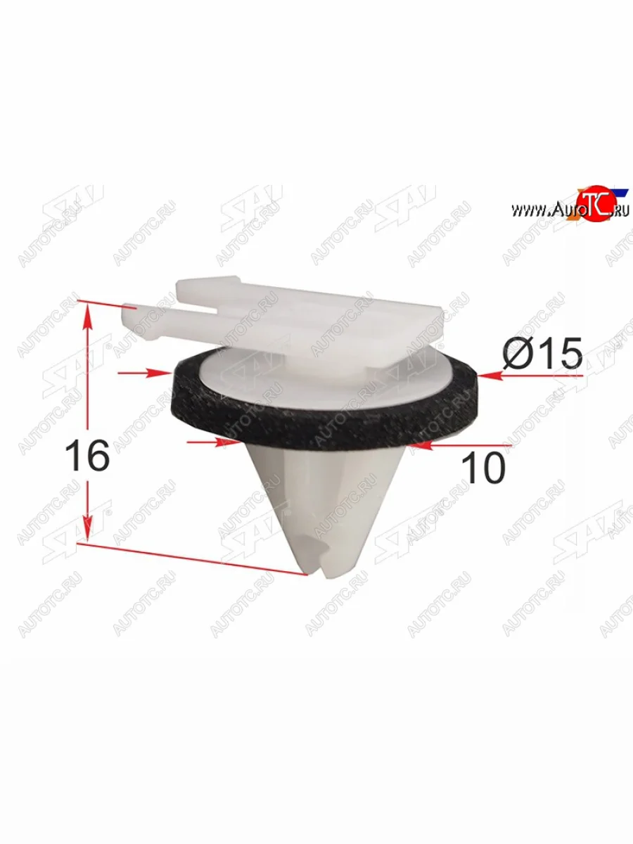 Клипса молдинга крышки багажника FORD (1 шт.) SAT ST-M12439  в Самаре Самарской области