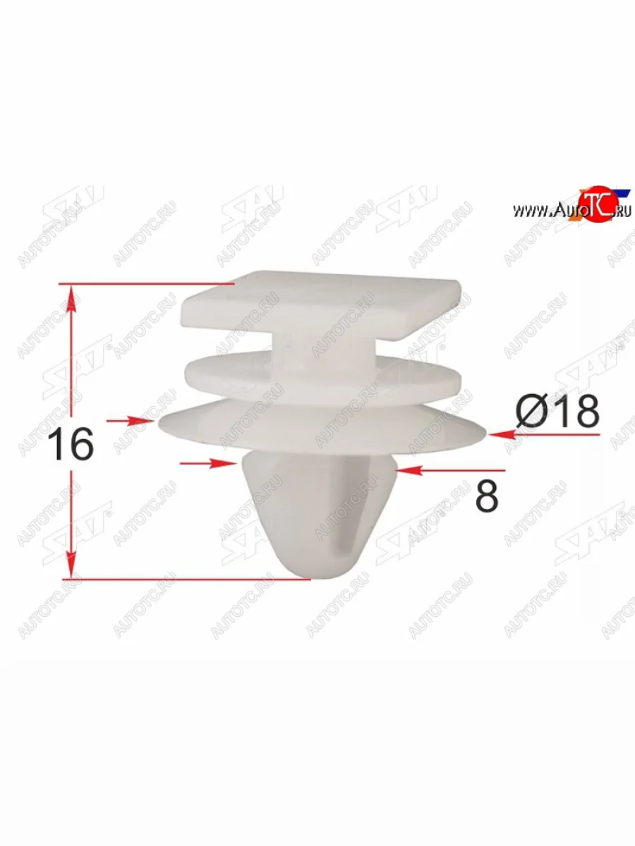 Клипса обшивки кузова CHRYSLER (1 шт.) SAT ST-M12434  в Самаре Самарской области