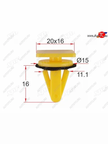 Клипса крепления молдинга порога HYUINDAIKIA (1 шт.)                                                SAT ST-M12468