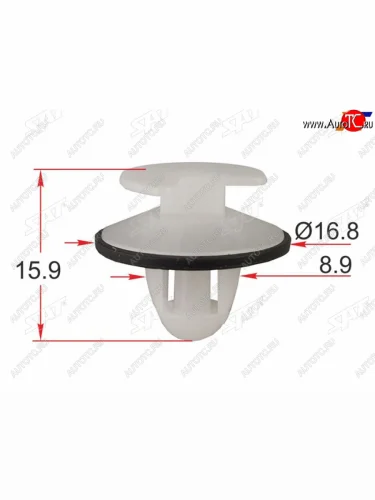 Клипса обшивки двери RENAULTPEUGEOT (1 шт.) SAT ST-M12458
