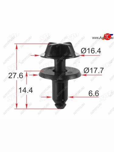 Клипса крепежная FORD (1 шт.) SAT ST-M12456