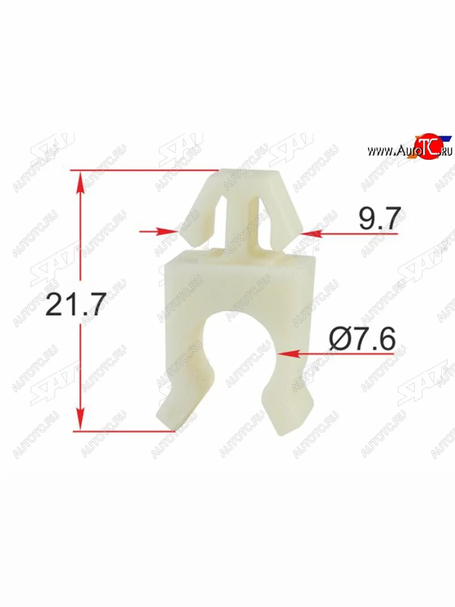 Клипса упора капота FORD (1 шт.) SAT ST-M12496  в Самаре Самарской области