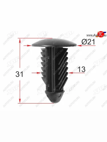 Клипса обшивки кузова GM (1 шт.) SAT ST-M12484