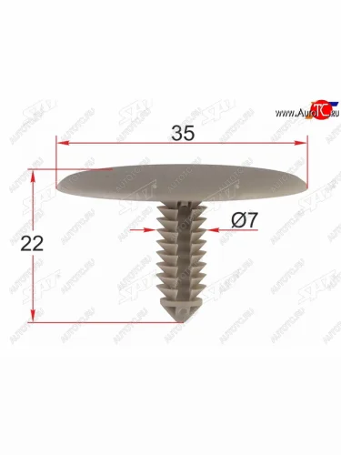 Клипса обшивки кузова CHRYSLER (1 шт.)                                                               SAT ST-M12481