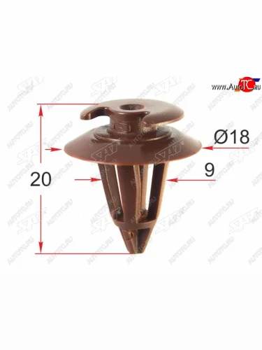 Клипса обшивки кузова VAG (1 шт.)                                                                    SAT ST-M12479