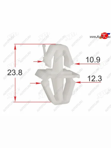 Клипса молдинга кузова VOLVO (1 шт.) SAT ST-M12477