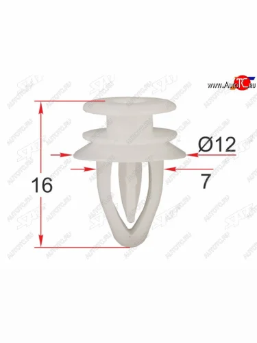 Клипса обшивки двери GM (1 шт.) SAT ST-M12476