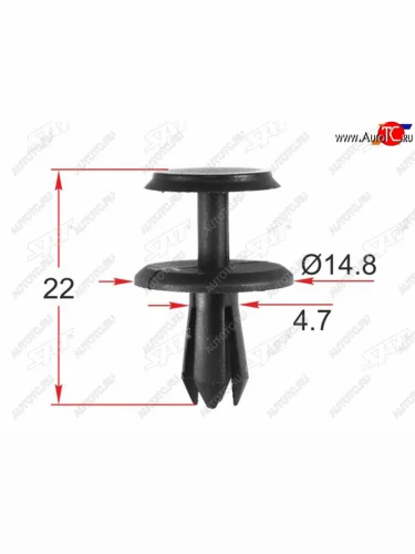 Клипса обшивки кузова VAG (1 шт.) SAT ST-M12505