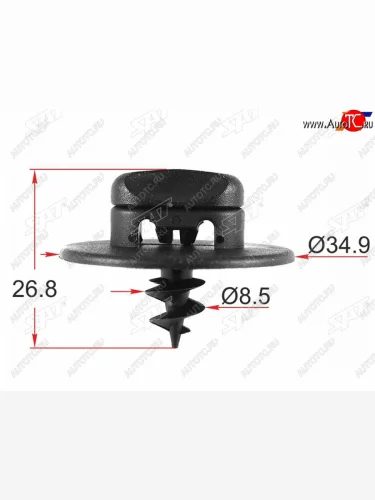 Клипса крепления коврика салона VAG (1 шт.) SAT ST-M12501, stm12501 SAT ST-M12501