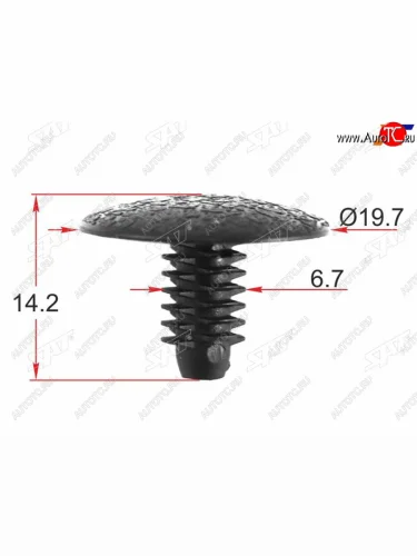 Клипса обшивки кузова CITROENPEUGEOT (1 шт.) SAT ST-M12528