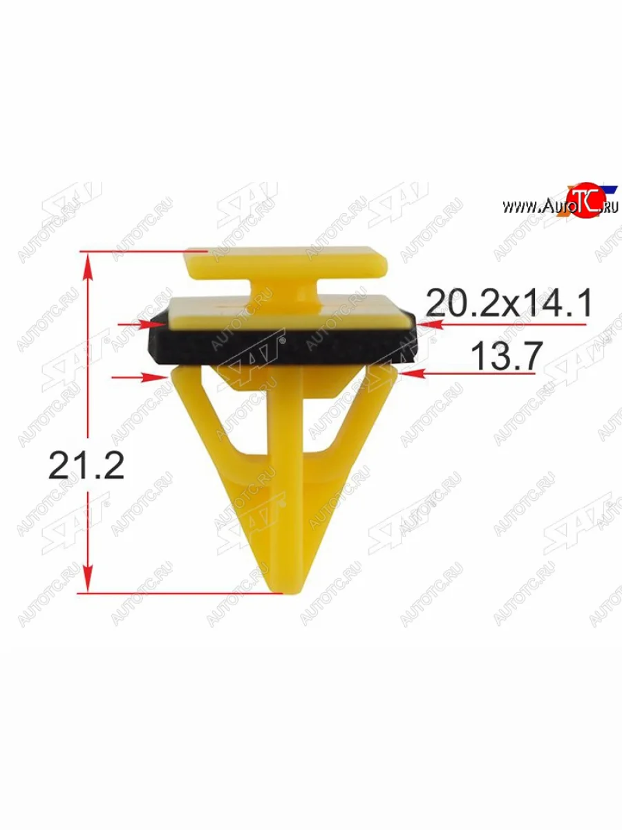 Клипса молдинга кузова HYUNDAIKIA (1 шт.) SAT ST-M12574  в Самаре Самарской области