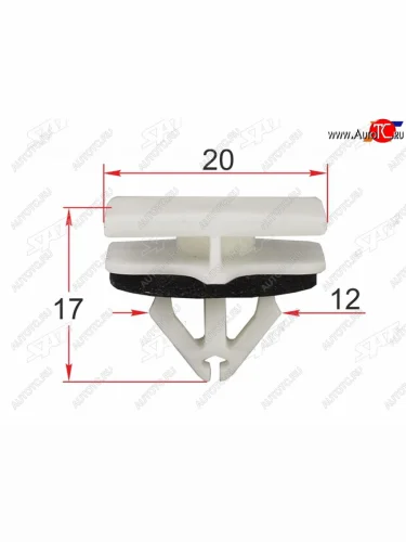 Клипса крепления молдинга FORD (1 шт.) SAT ST-M12561