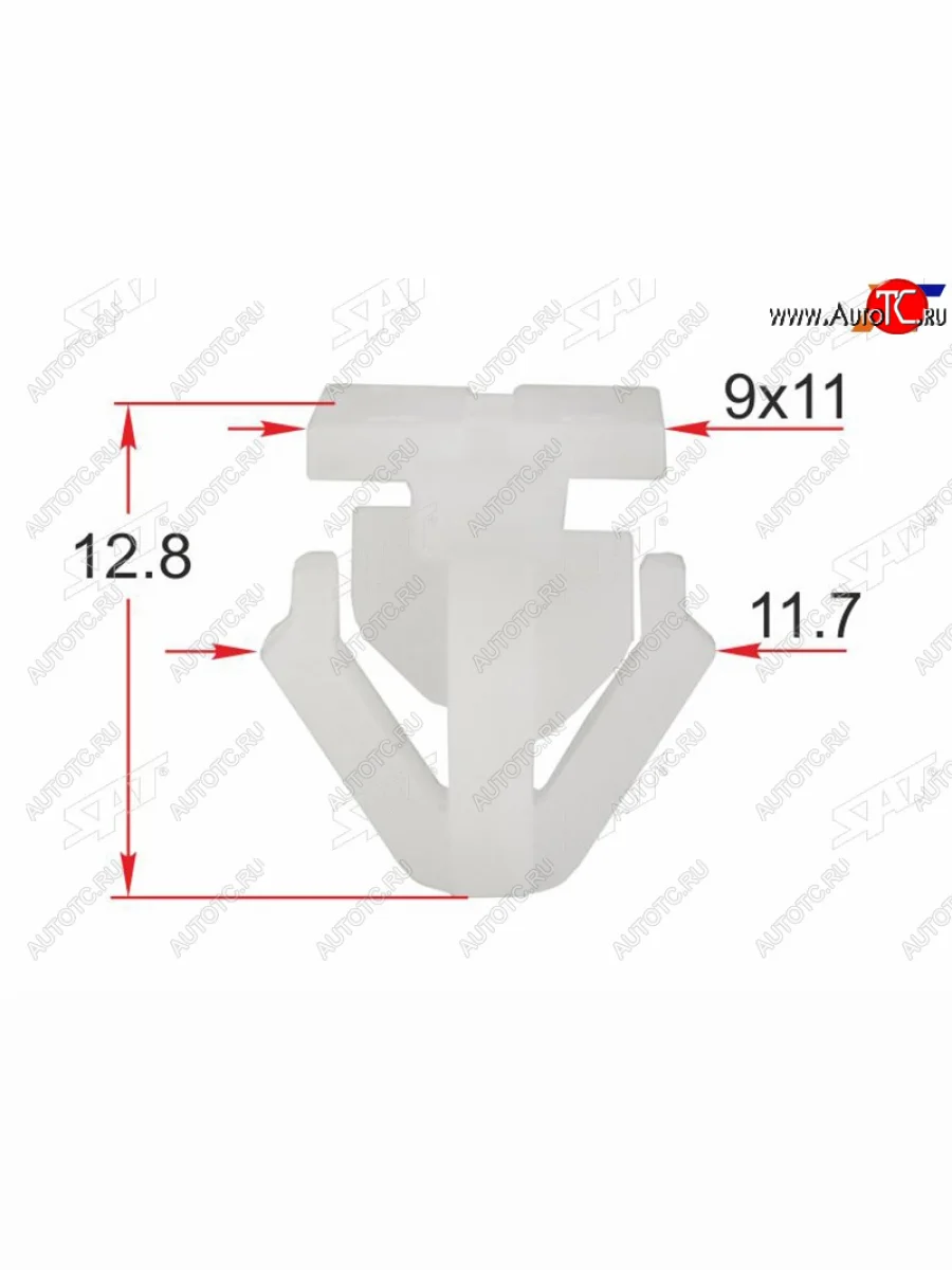 Клипса молдинга кузова HYUNDAIKIA (1 шт.)                                                           SAT ST-M12588  в Самаре Самарской области
