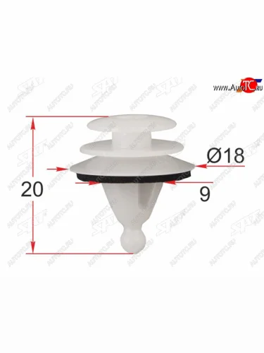 Клипса крепежная HYUNDAIKIA (1 шт.) SAT ST-M12587