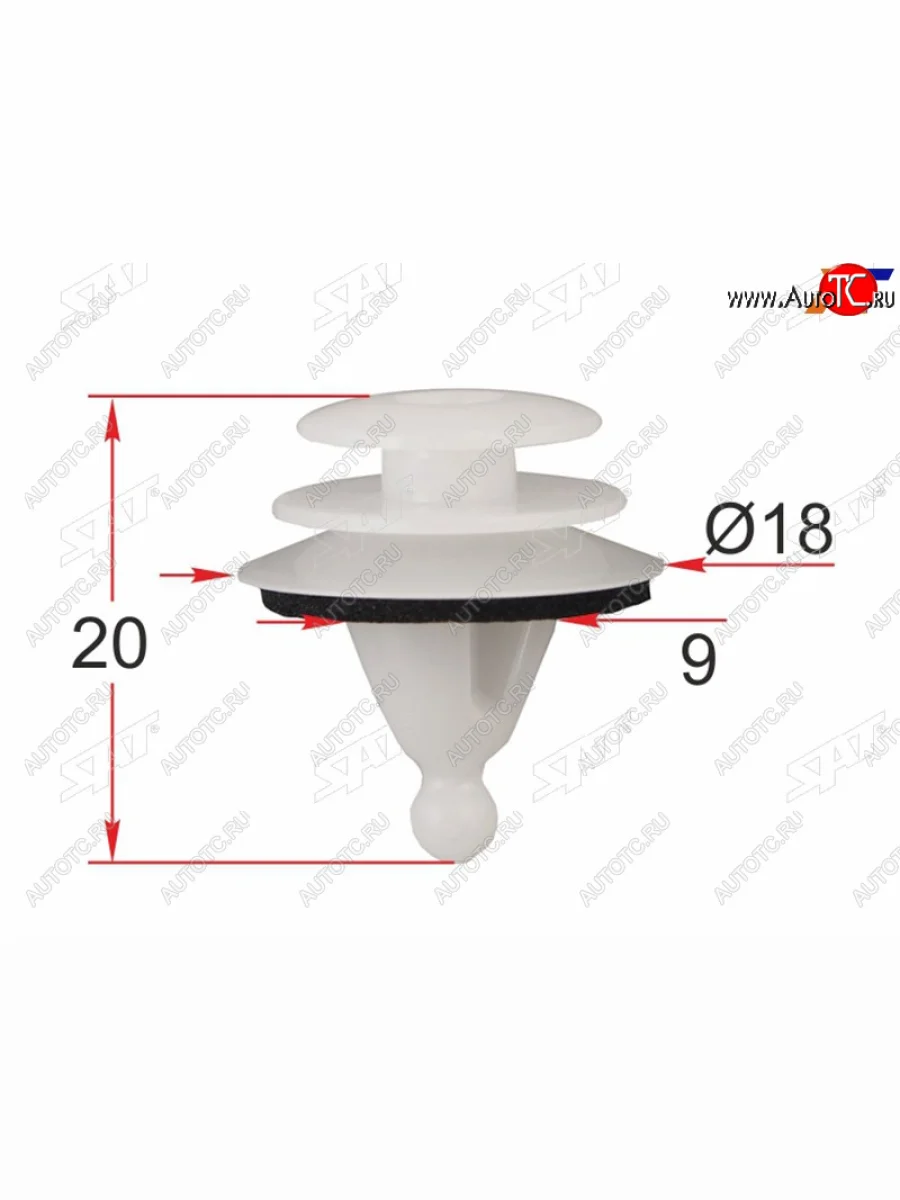 Клипса крепежная HYUNDAIKIA (1 шт.) SAT ST-M12587  в Самаре Самарской области