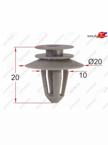 Клипса обшивки двери MERCEDES (1 шт.)                                                                SAT ST-M12580