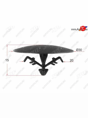 Клипса обшивки кузова HONDAACURA (1 шт.) SAT ST-M12610