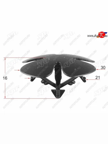 Клипса обшивки кузова HONDAACURA (1 шт.) SAT ST-M12609