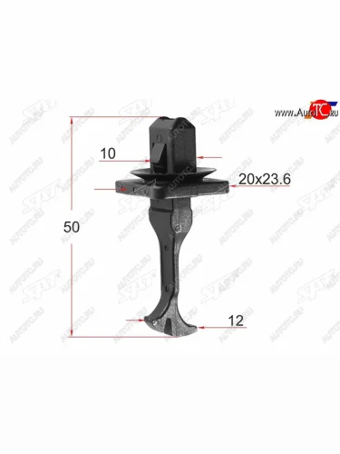 Клипса крепления накладки передней стойки TOYOTALEXUS (1 шт.) SAT ST-M12604