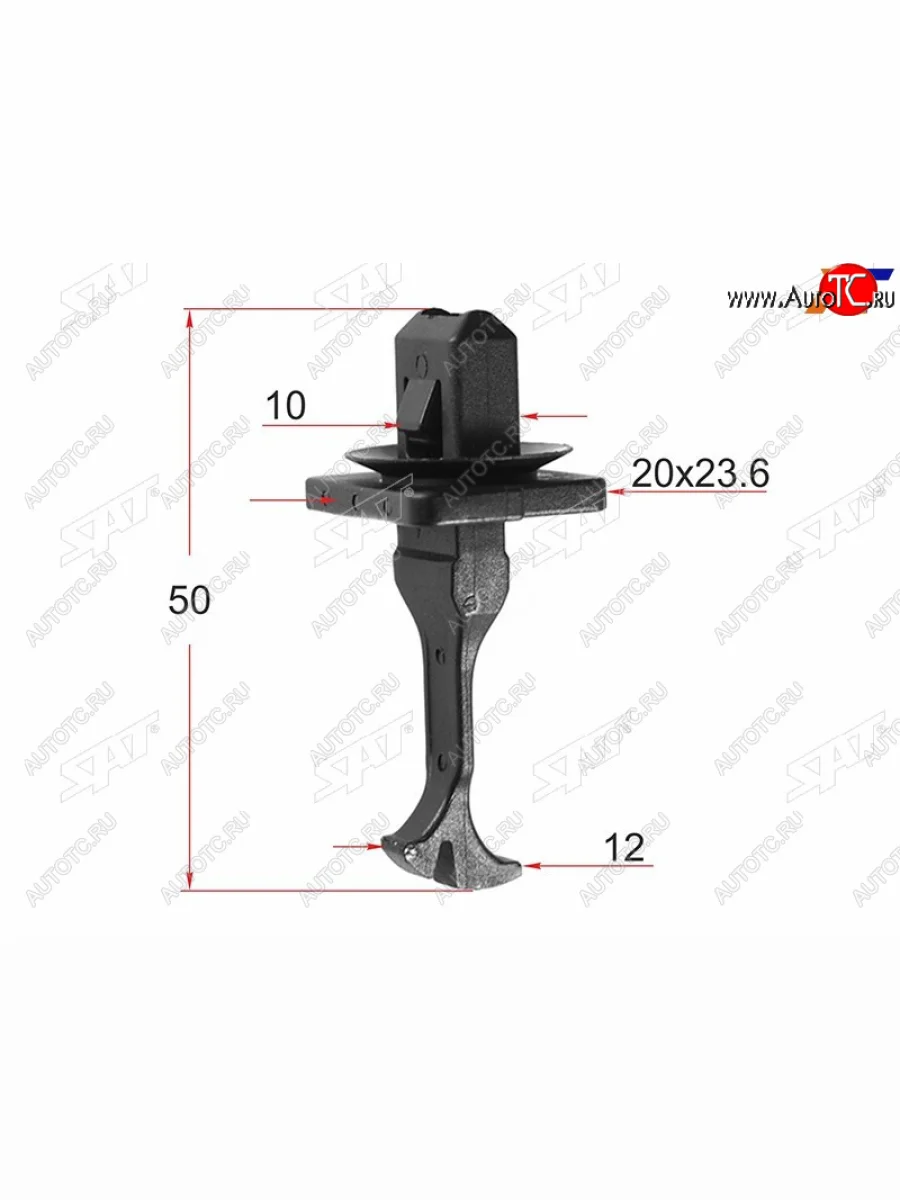 Клипса крепления накладки передней стойки TOYOTALEXUS (1 шт.) SAT ST-M12604  в Самаре Самарской области