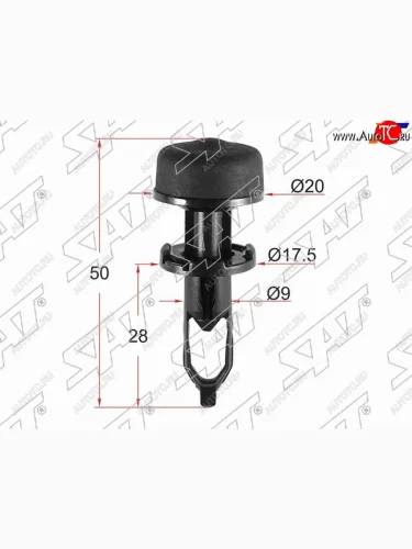 Клипса крепежная TOYOTALEXUS (1 шт.) SAT ST-M12614