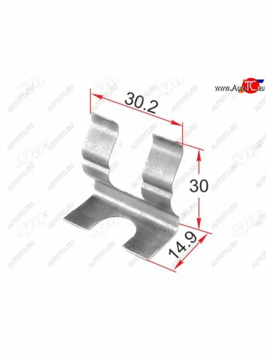 Скоба крепления форсунки омывателя NISSAN (1 шт.) SAT ST-M12640