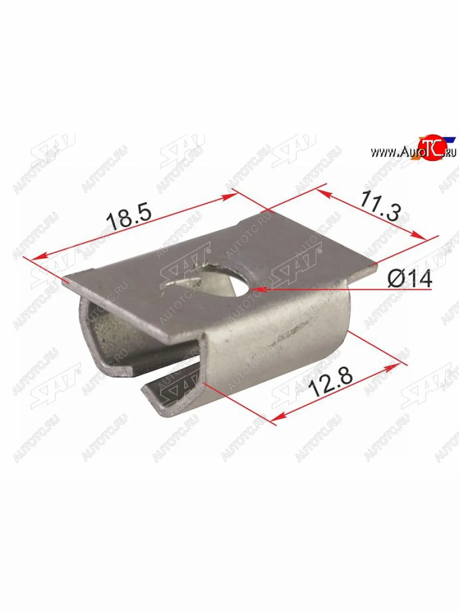 Зажим металлический под болт MERCEDES (1 шт.) SAT ST-M12630  в Самаре Самарской области