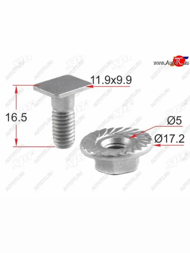Винт закладной с гайкой NISSANINFINITI (1 шт.)                                                      SAT ST-M12661