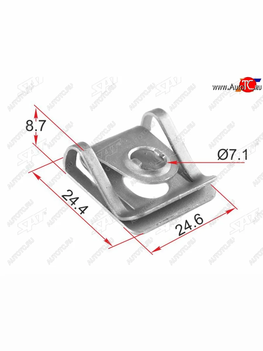 Зажим металлический под болт BMWVAG (1 шт.) SAT ST-M12650  в Самаре Самарской области