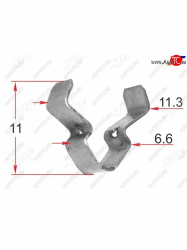 Скоба металлическая HONDAACURA (1 шт.) SAT ST-M12646
